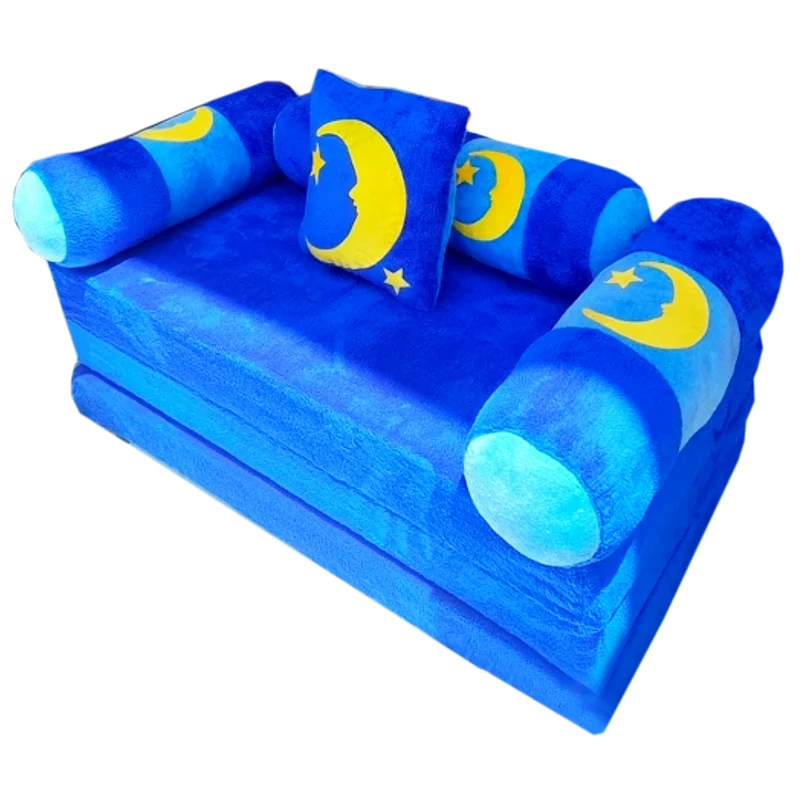 کاناپه کودک مدل تخت شو طرح ماه و ستاره 