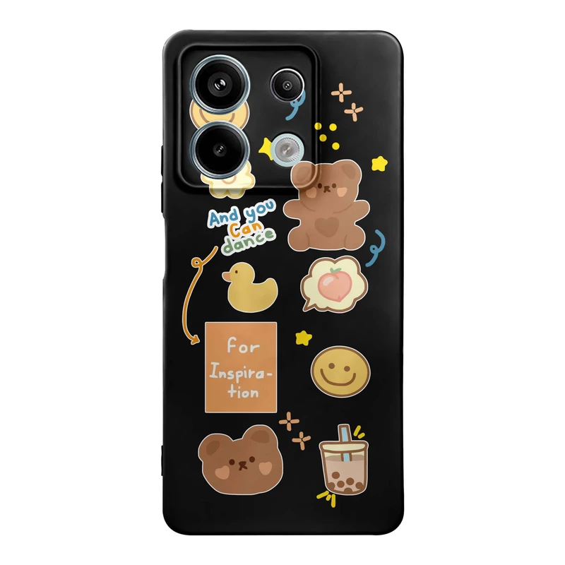 کاور قاب گارد طرح خرس بیر کد t12220 مناسب برای گوشی موبایل شیائومی Redmi Note 13 5G
