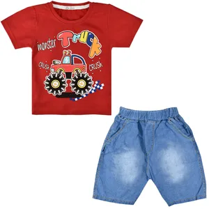 ست تیشرت و شلوارک نوزادی پسرانه نیروان کد 252 -2