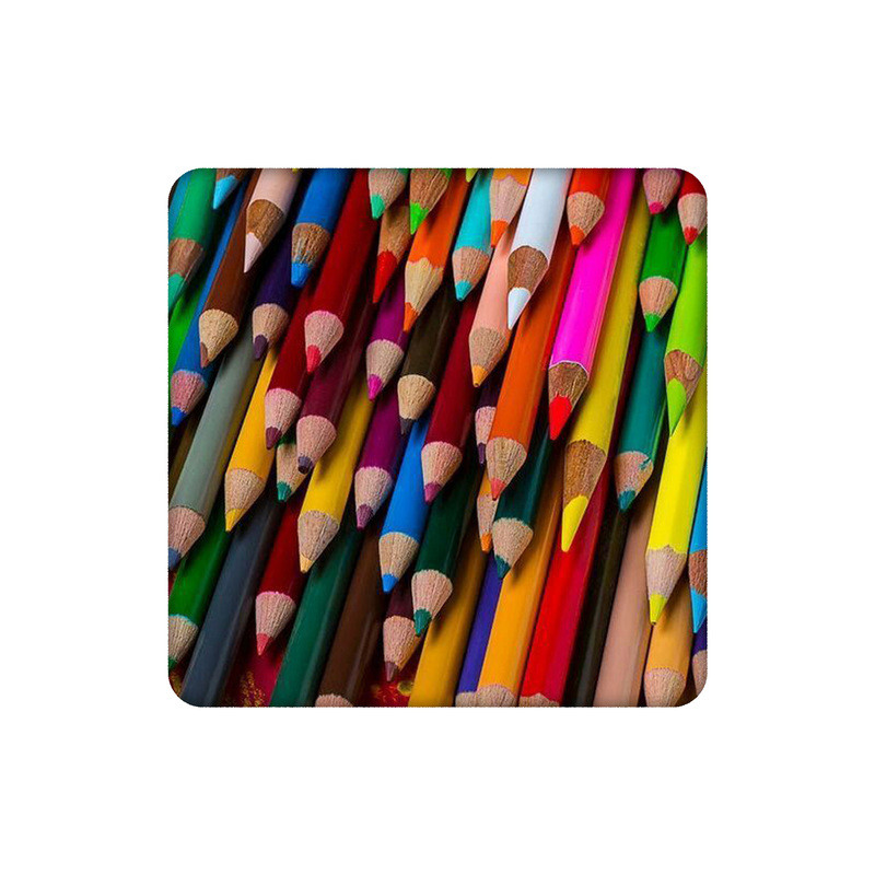 زیرلیوانی طرح پترن مداد رنگی کد 0951837