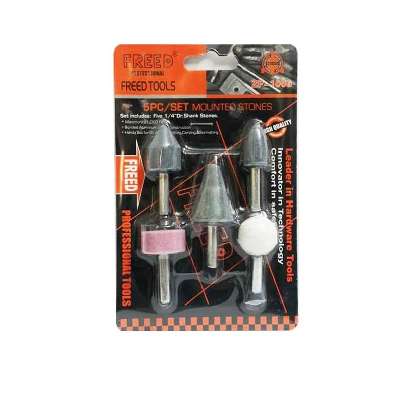 سنگ فرز انگشتی فرد مدل zp-1006 مجموعه 5 عددی