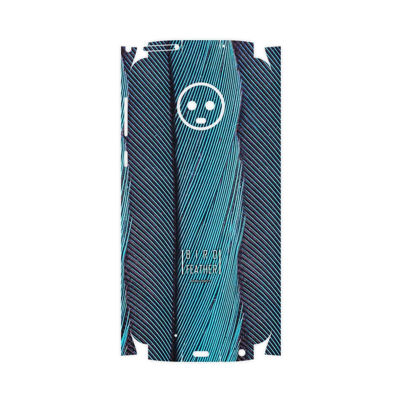 برچسب پوششی ماهوت مدل Turquoise feathers-FullSkin مناسب برای گوشی موبایل موتورولا Moto G6