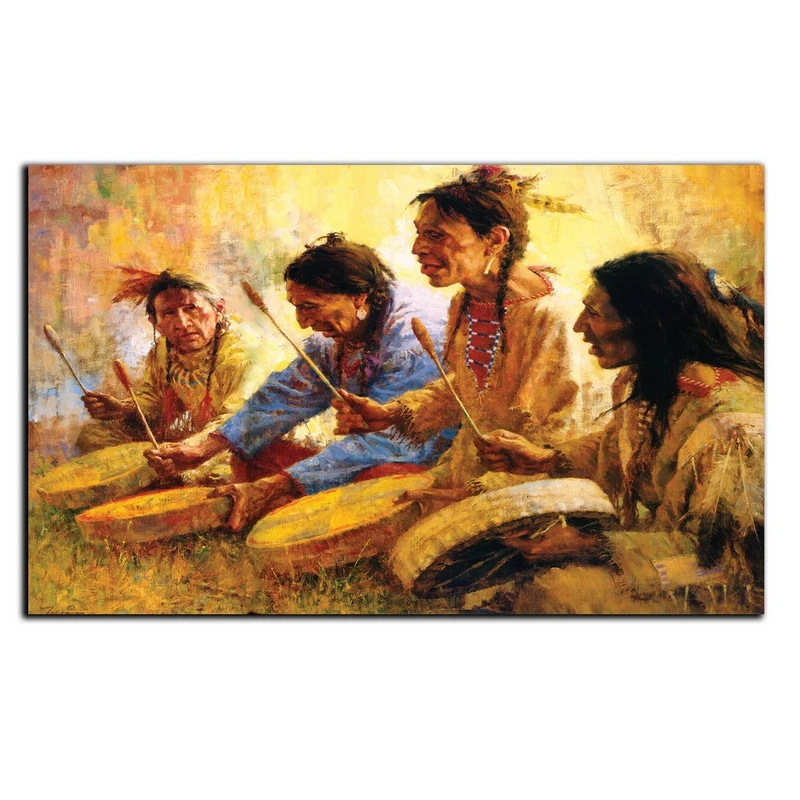 تابلو شاسی بکلیت طرح نقاشی سرخپوست مدل SH-8825