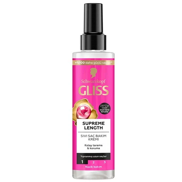  اسپری دو فاز مو گلیس مدل LEnGTHH حجم 198 میلی لیتر 