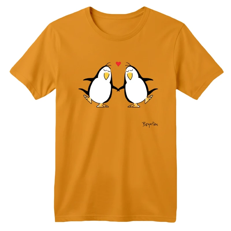 تی‌شرت آستین کوتاه لانگ بچگانه مدل پنگوئن های عاشق