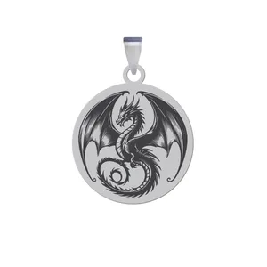 آویز گردنبند زنانه و مردانه هایکا مدل رخ اژدها کد ja.h 174