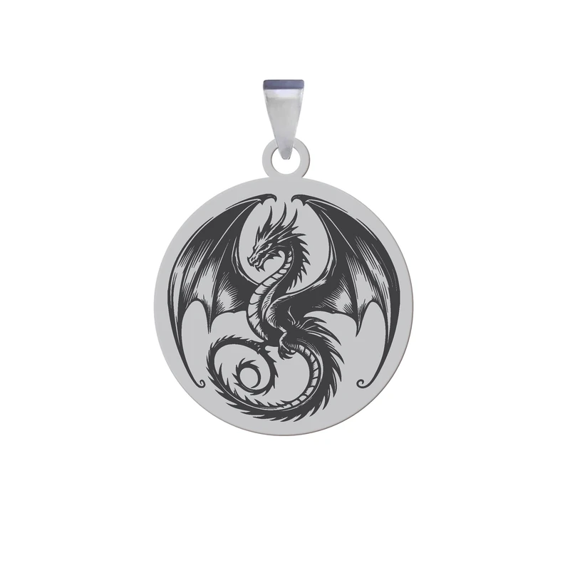 آویز گردنبند زنانه و مردانه هایکا مدل رخ اژدها کد ja.h 174