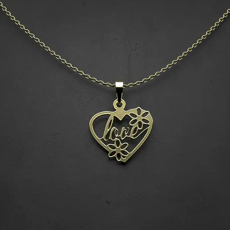 گردنبند طلا 18 عیار زنانه مدوپد مدل لوزی کد CA10315