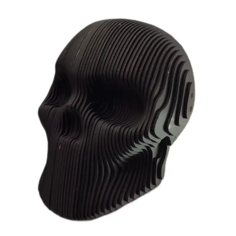 مجسمه چوبی مدل سر اسکلت