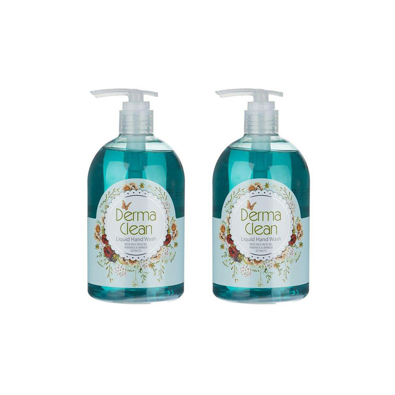 مایع دستشویی درما کلین مدل Veronica &Mimosa حجم 500 میلی لیتر مجموعه 2عددی