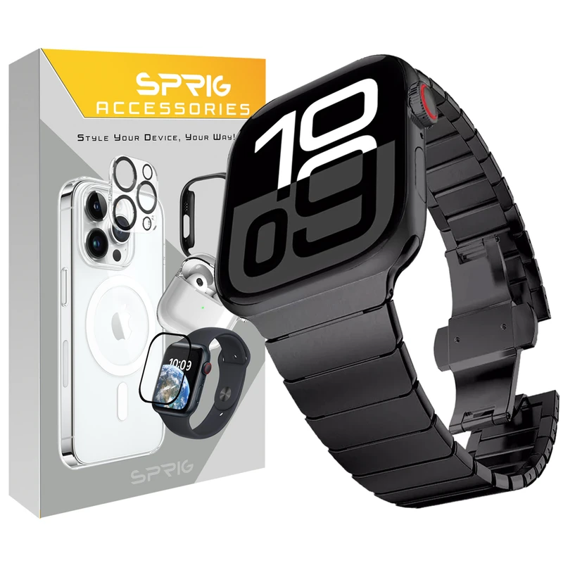 بند اسپریگ مدل Butterfly SW مناسب برای ساعت هوشمند اپل Series 10 46mm