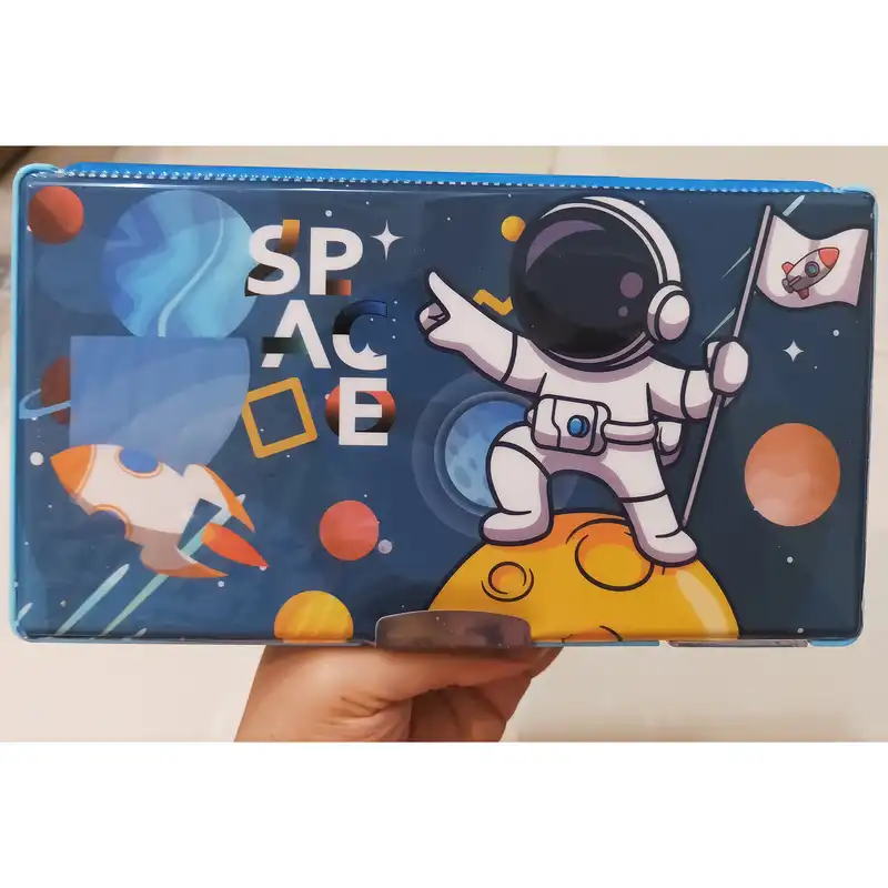 جامدادی مدل کتابی اسکوییشی دار طرح فضانورد کد 02