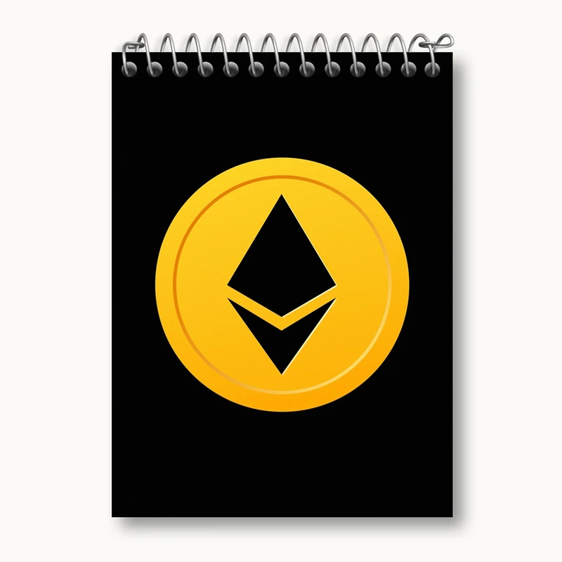 دفتر یادداشت 50 برگ خندالو مدل ارز دیجیتال اتریوم کد 10906