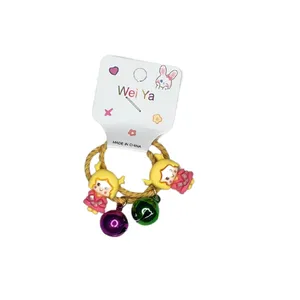 کش مو دخترانه مدل زنگوله ای بسته 2 عددی