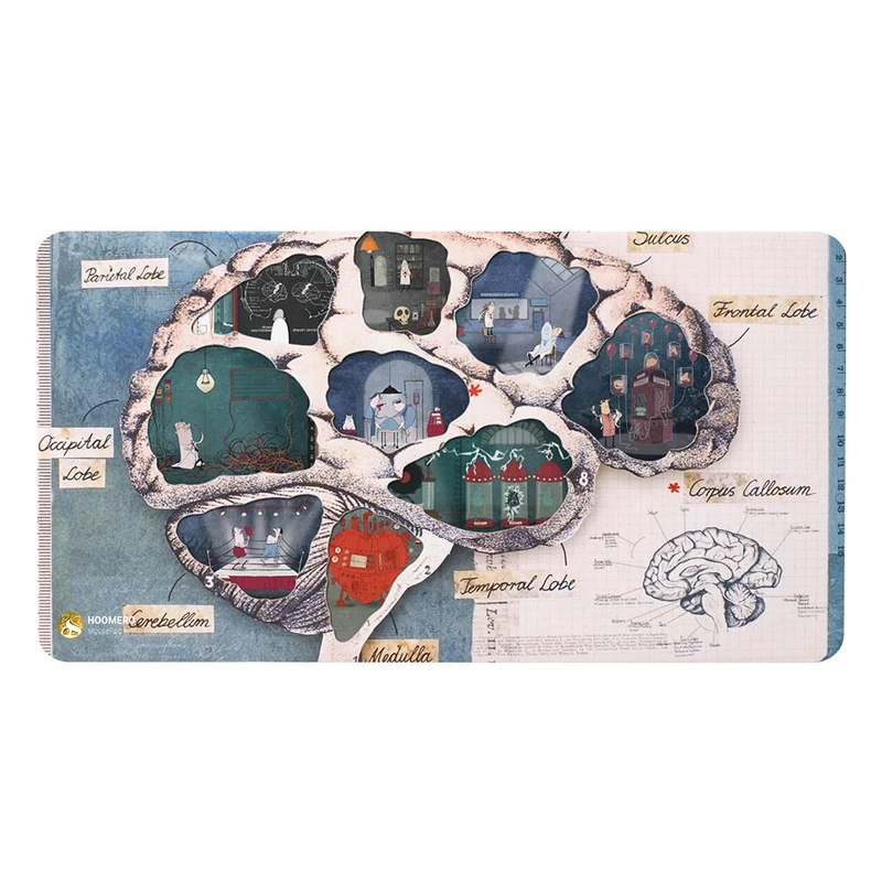 ماوس پد هومرو مدل MX527 طرح پزشکی آناتومی