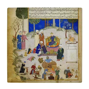 کاشی طرح نگارگری ایرانی مدل لوحی BDT136