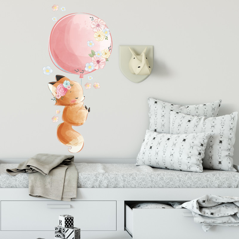 استیکر دیواری کودک مدل روباه کوچولو کد 02