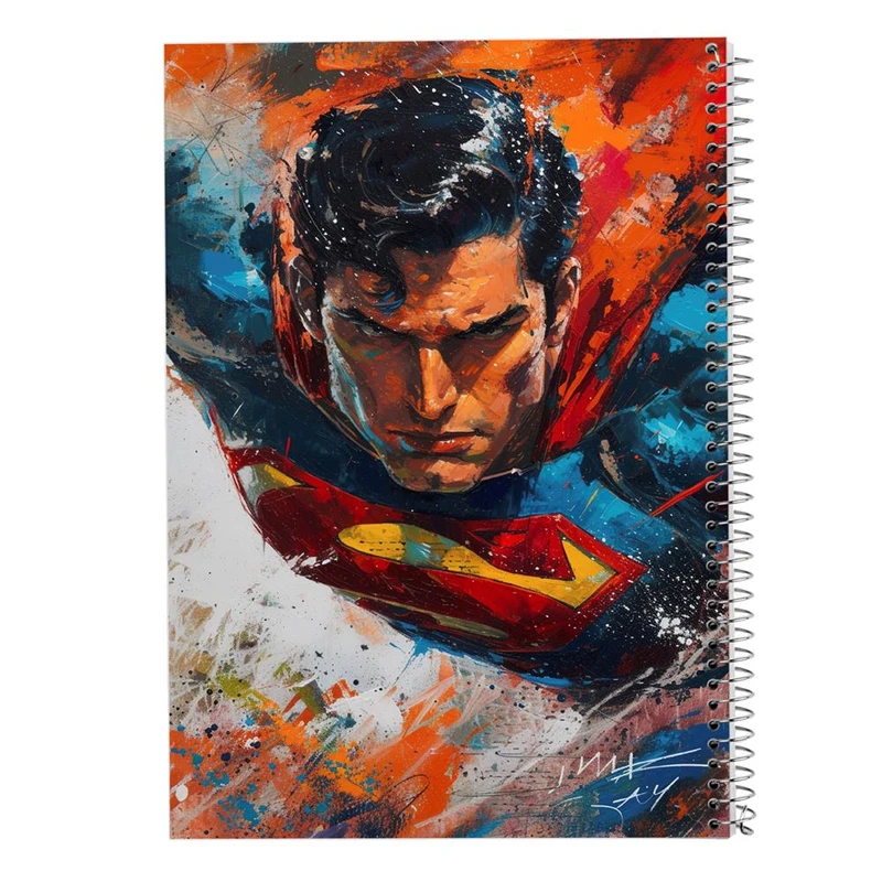 دفتر ژورنال نویسی 50 برگ مدوپد مدل نقطه ای طرح سوپرمن کد DF14973