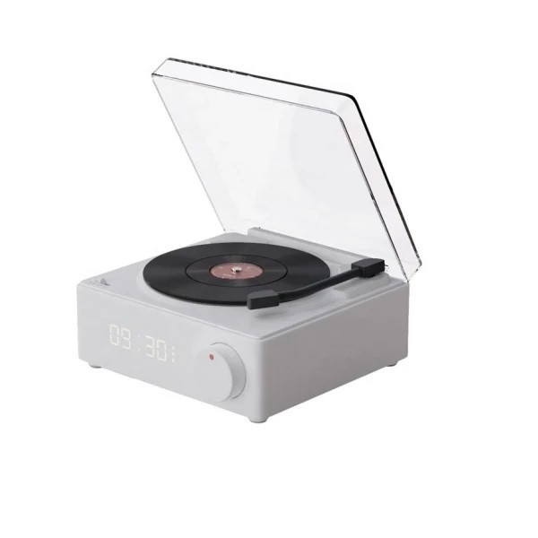 اسپیکر ساعت رترو طرح گرامافون مدل Vinyl X11