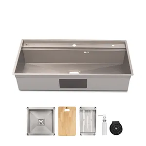 سینک ظرفشویی استیل روکار یک لگنه متا فرنیچر ژیگس  مدل ML104S