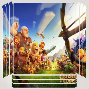 برچسب پلی استیشن ۴ مدل  clash of clans   کد PSP-309  