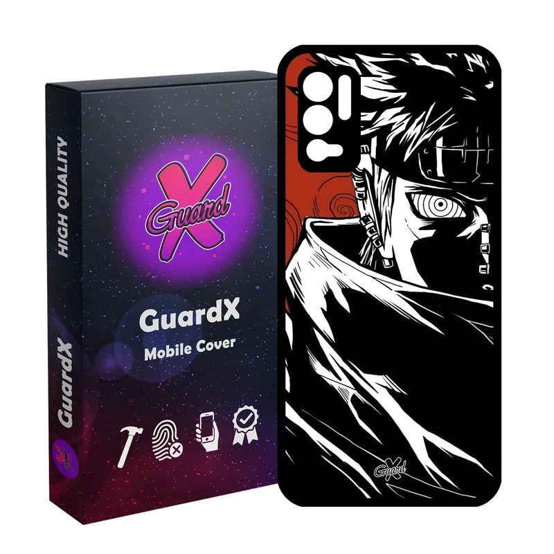 کاور گارد ایکس طرح Pain Anime مدل Glass10551 مناسب برای گوشی موبایل شیائومی Redmi Note 10 5G/Poco M3 Pro /Redmi Note 10T 5G