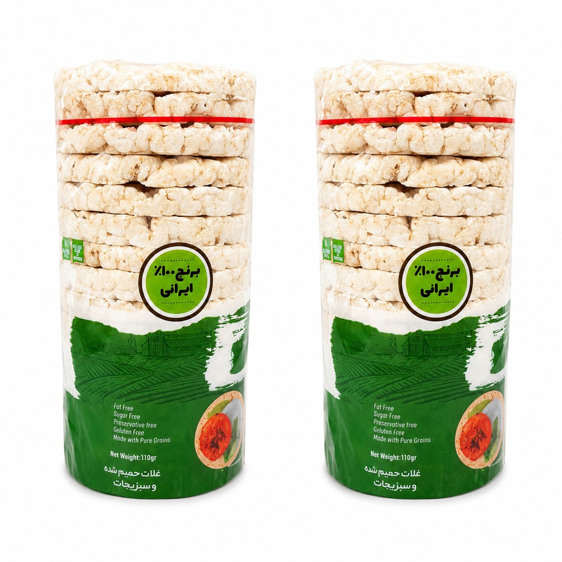 رایس کیک سبزیجات اونا - 250 گرم بسته 2 عددی