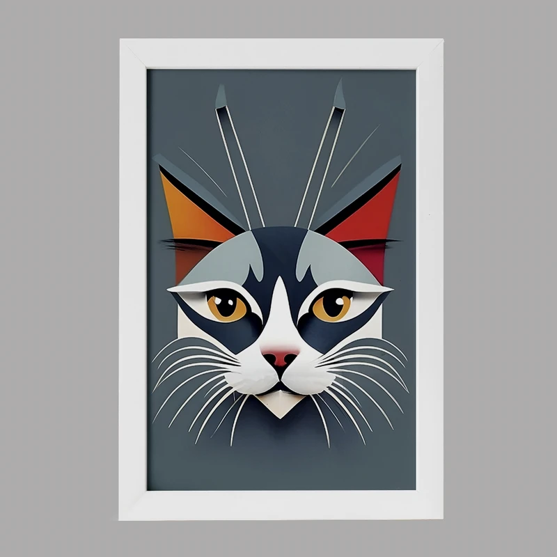 تابلو خندالو مدل گربه (Cat) کد F4879