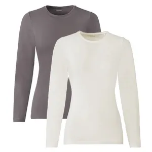 تی شرت  آستین بلند زنانه اسمارا مدل 370517 مجموعه 2 عددی