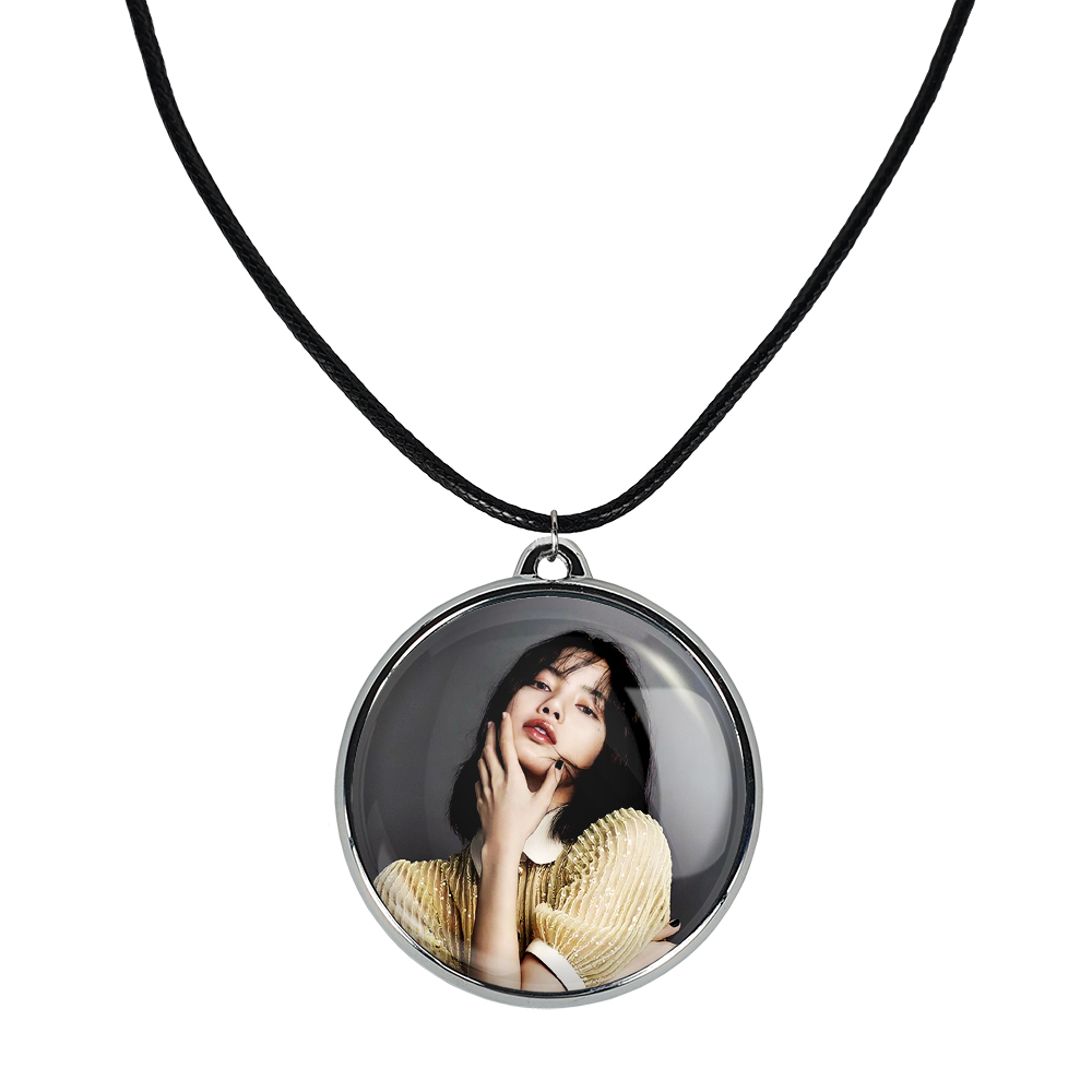 گردنبند خندالو مدل لیسا بلک پینک کد 1425114252