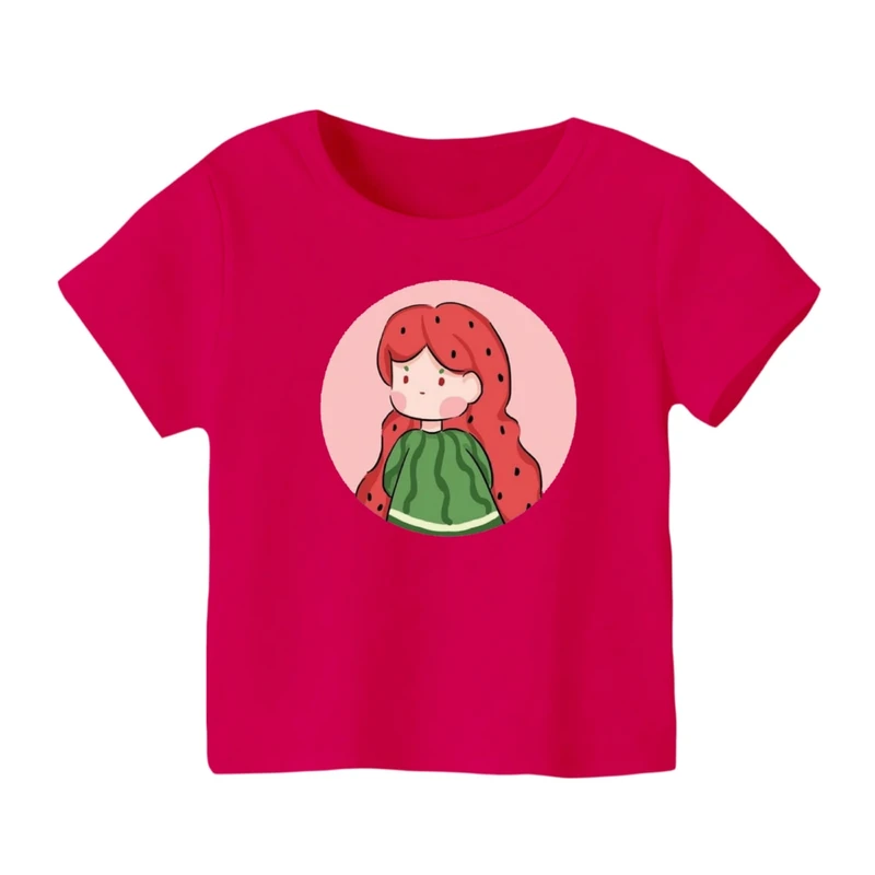 تی شرت آستین کوتاه بچگانه مدل دخترک یلدایی کد 5