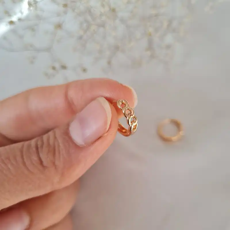 گوشواره زنانه ژوپینگ مدل حلقه ای کد sk10