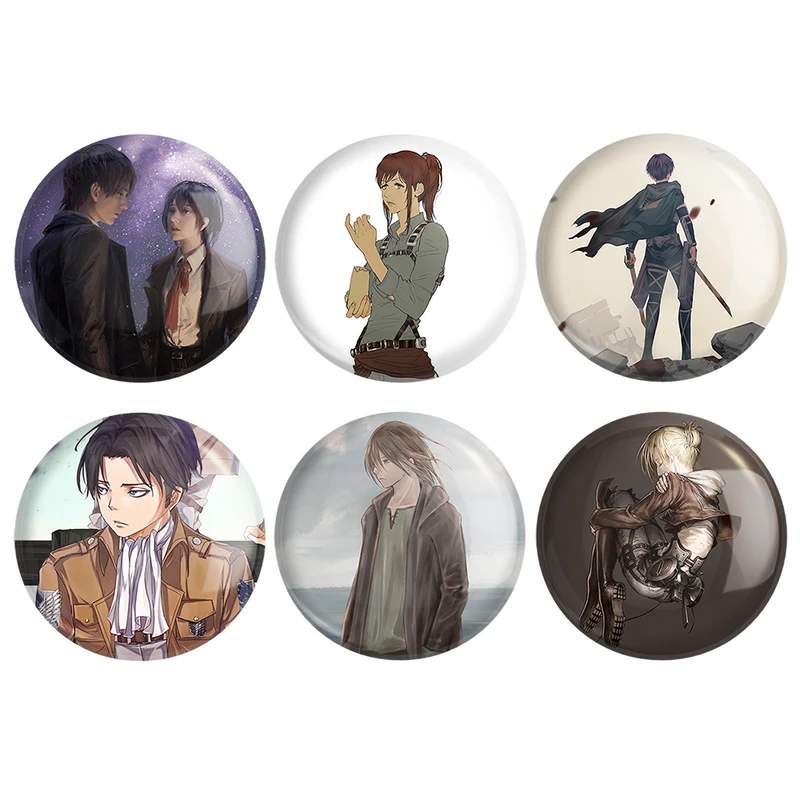 مگنت خندالو طرح انیمه اتک آن تایتان Attack on Titan کد 1049B مجموعه 6 عددی