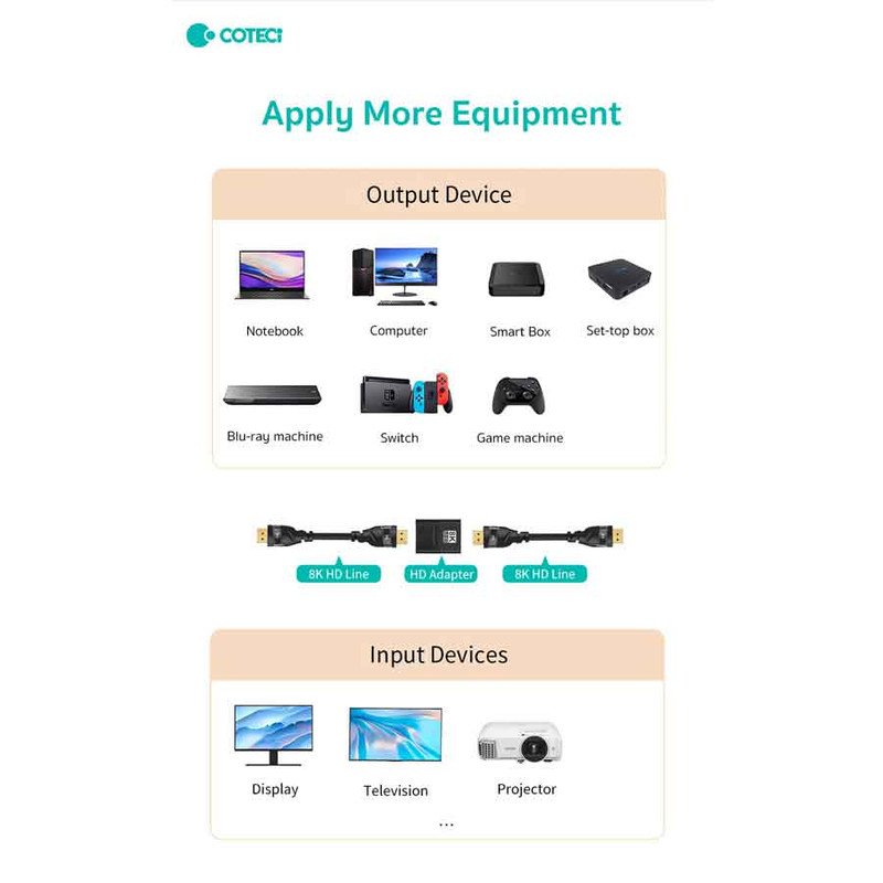 مبدل افزایش طول HDMI کوتتسی مدل 87602