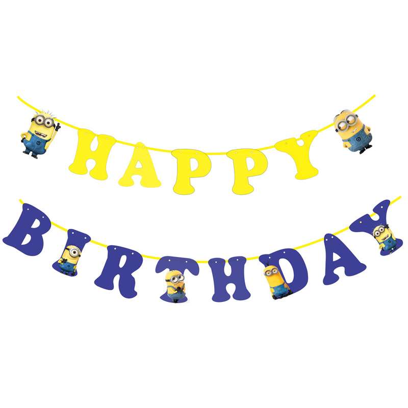 ریسه تولد  طرح هپی برس دی مدل مینیون