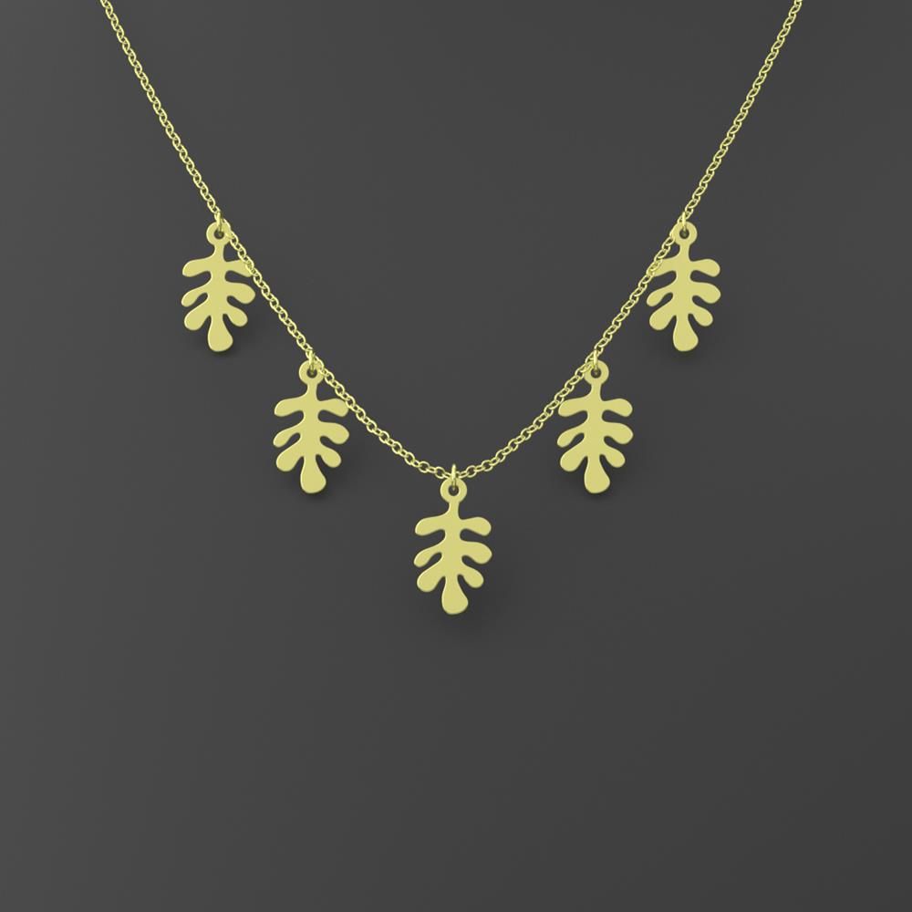 گردنبند طلا 18 عیار زنانه مدوپد مدل هندسی کد RNA15113 -  - 3