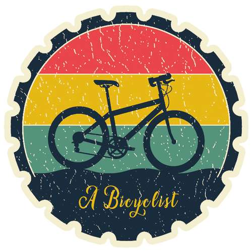 استیکر پارچه و لباس مدل دوچرخه سواری کد 8