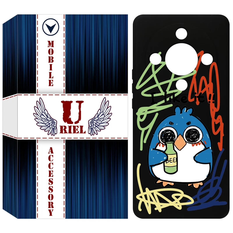 کاور یوریل مدل KSH کد 23 طرح جوجه نقاش مناسب برای گوشی موبایل آنر X9b / X50 / Magic6 Lite / Magic 6 Lite