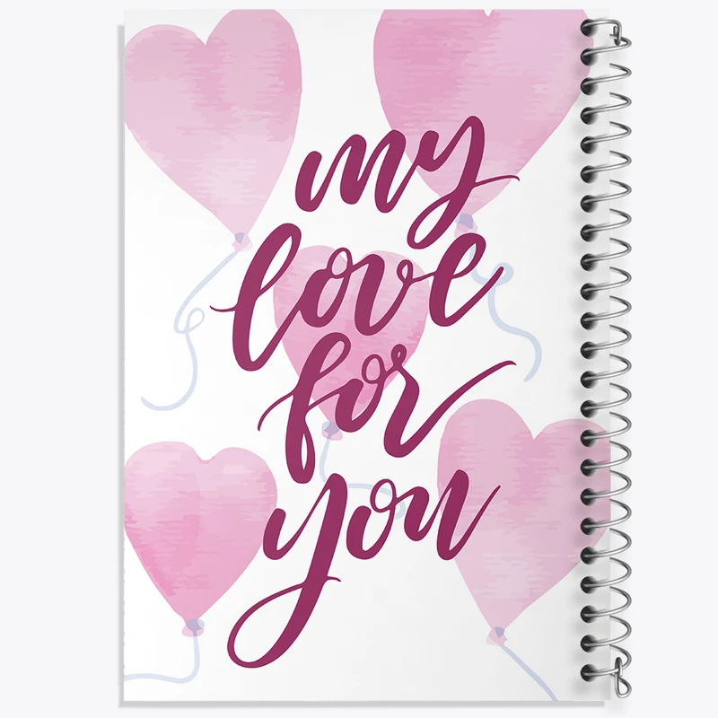 دفتر مشق 50 برگ خندالو طرح My Love For You کد F2320