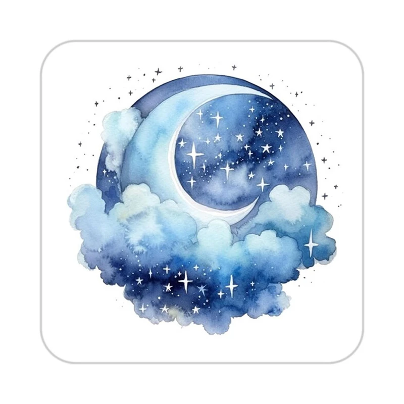 زیر لیوانی کاکتی طرح ماه و ستاره مدل mp53406