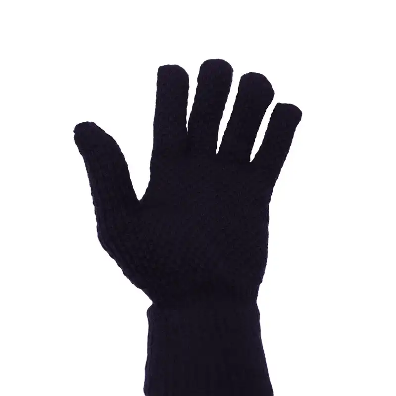 دستکش بافتنی مدل vintage رنگ سرمه ای