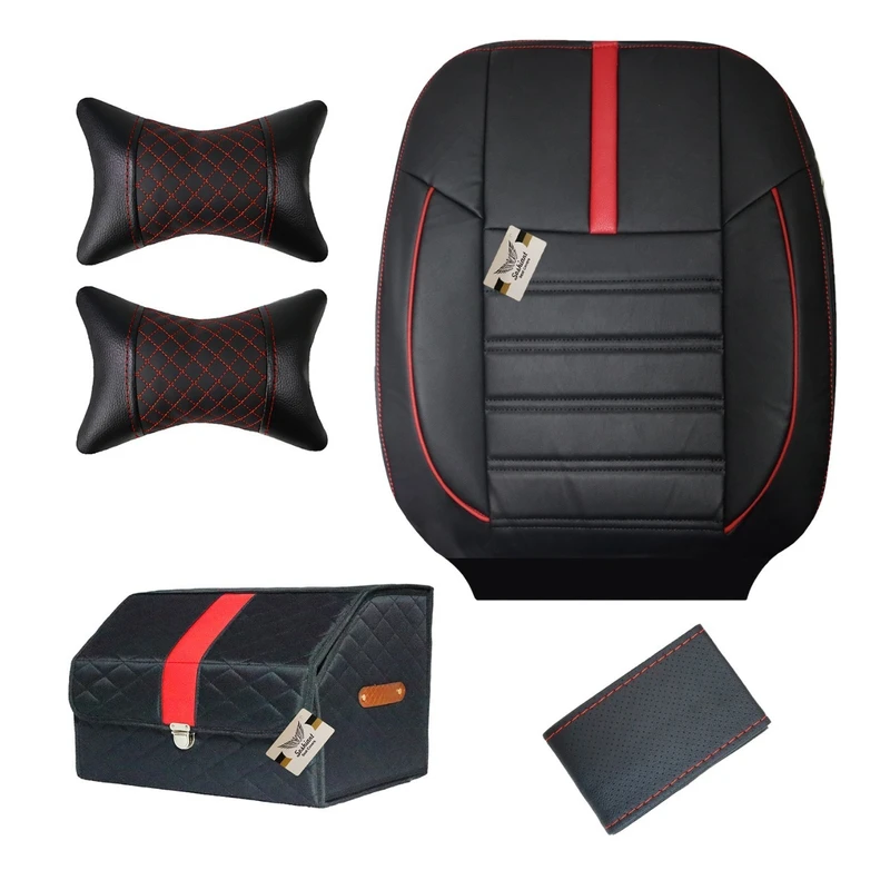 روکش صندلی خودرو سوشیانت مدل آوا مناسب برای پژو 206 و 207 به همراه پشت گردنی و دورفرمان و باکس صندوق