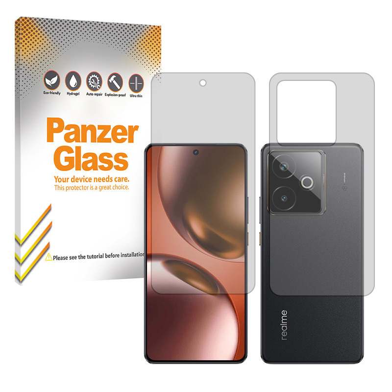 محافظ صفحه نمایش مات پنزر گلس مدل هیدروژلی مناسب برای گوشی موبایل ریلمی GT 7 Pro به همراه محافظ پشت گوشی