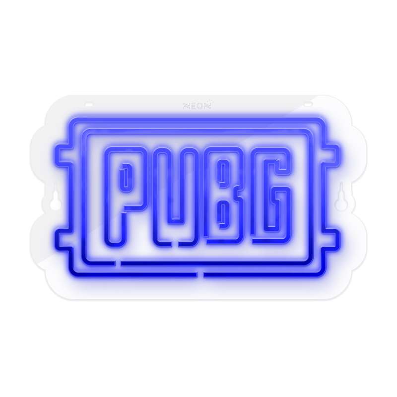 چراغ دیواری نئون دیزاین طرح Pubg-Logo-GL_BL