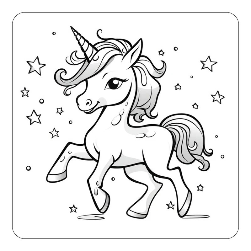 مگنت کاکتی طرح اسب تک شاخ و یونیکورن مدل mp32055