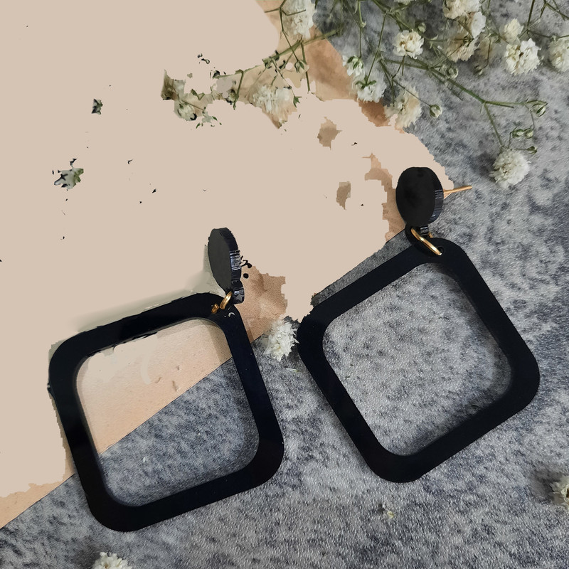 گوشواره دخترانه مدل لوزی g009