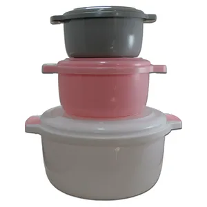 ظرف نگهدارنده مدل قابلمه Alma مجموعه 3 عددی