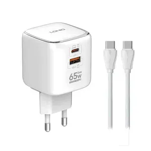 شارژر دیواری 45 وات 2 پورت الدینیو مدل Q2617 به همراه کابل usbC