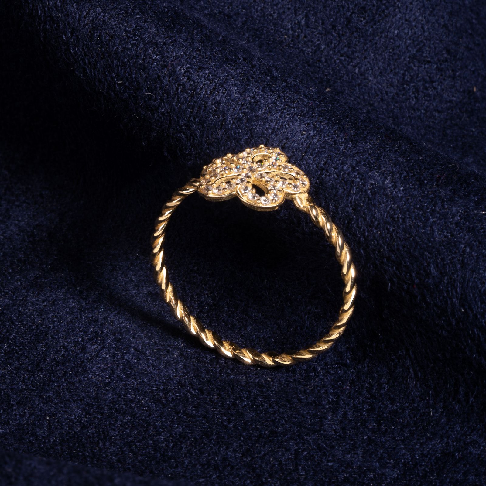 انگشتر طلا 18 عیار زنانه جواهری سون مدل 3223 -  - 3