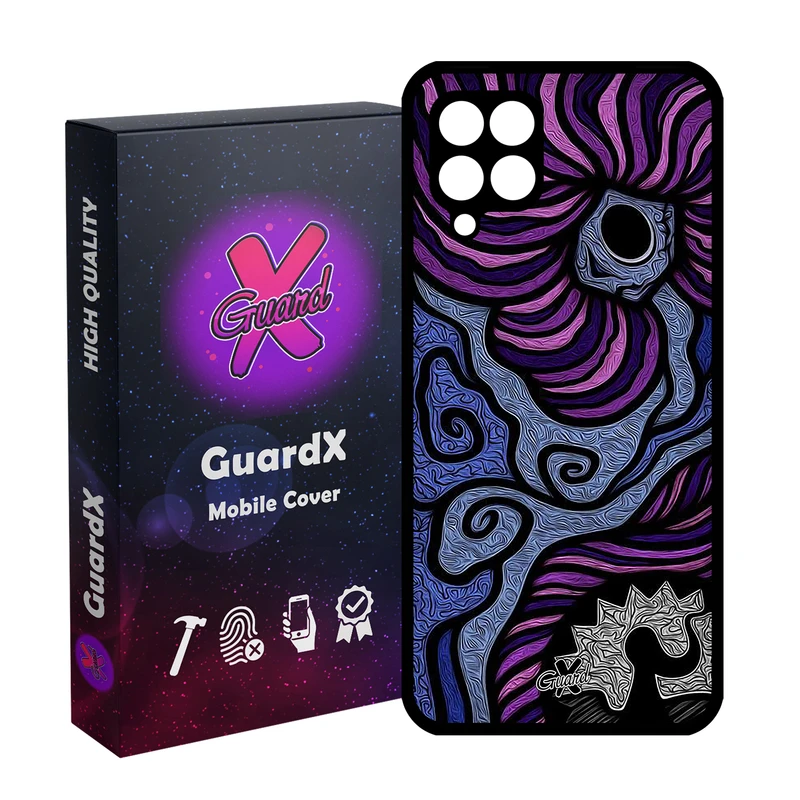 کاور گارد ایکس طرح رنگی مدل Glass10428 مناسب برای گوشی موبایل سامسونگ Galaxy M32 4G/M22 4G/F22
